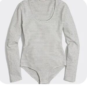 J. Crew Monochrome Striped Bodysuit